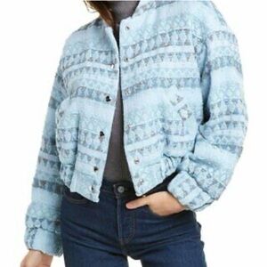 IRO Loupian Blue Patterned Jacket